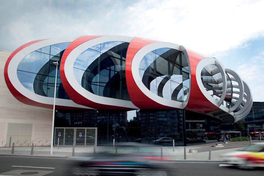 ConceptWall 50 Фасади і CW 50-SC Фасади - Shopping centre Médiacité Знаходиться в Luik, Belgium